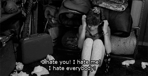 13 Going on 30 (2004) Quote (About hate gifs everybody black and white angry anger)
