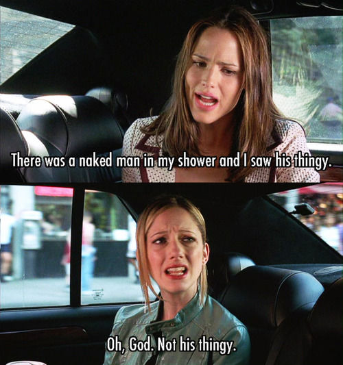13 Going on 30 (2004) Quote (About thingy shower penis naked man funny)