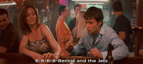 27 Dresses (2008) Quote (About singing radio gifs Bennie and the Jets scene bar)
