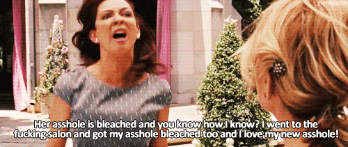 Bridesmaids (2011) Quote (About gifs bleached asshole)