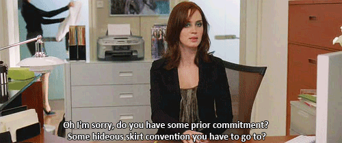 The Devil Wears Prada (2006) Quote (About skirt mean gifs bitches)