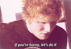 Ed Sheeran, Pony Quote (About lets do it horny gifs)