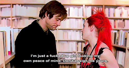 Eternal Sunshine of the Spotless Mind (2004) Quote (About peace of mind gifs fucked up)