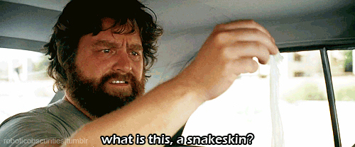 The Hangover (2009)
 Quote (About snakeskin condom scene)