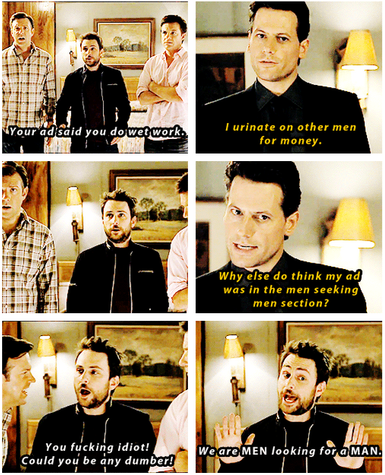 Horrible Bosses (2011) Quote (About watersports urinate men seeking men men for money lol funny)