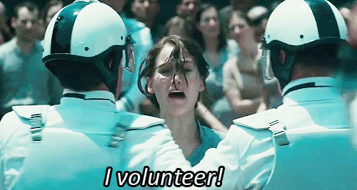 The Hunger Games (2012) Quote (About volunteer tribute gifs district 12)
