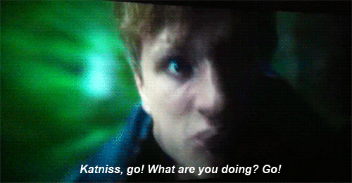 The Hunger Games (2012) Quote (About run gifs bee)