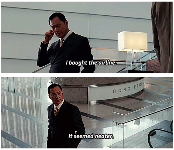 Inception (2010) Quote (About neat airline)