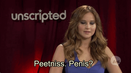 Jennifer Lawrence Quote (About penis peetniss gifs)