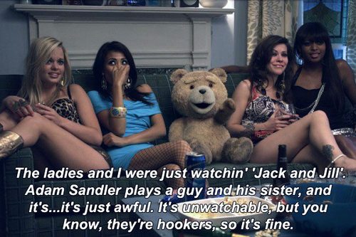 Ted (2012) Quote (About sisters Jack and Jill hookers Adam Sandler)