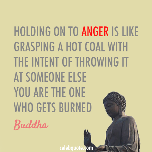 Buddha Quote (About hurt coal angry anger)