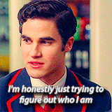 Glee Quote (About who am I life gifs)