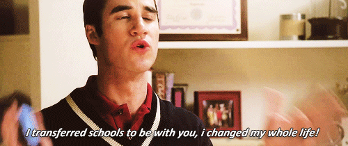 Glee Quote (About school transfer love life gifs)