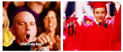 Glee Quote (About Kurt graduation gay son father and son)