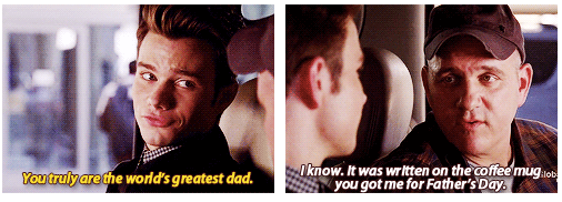 Glee Quote (About fathers day father coffee mug best father)