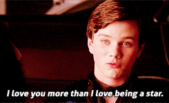 Glee Quote (About star love gifs)