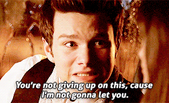 Glee Quote (About hope give up gifs)