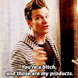 Glee Quote (About gifs bitch)
