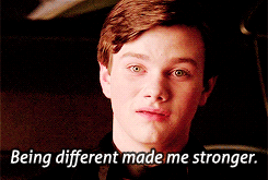 Glee Quote (About stronger gifs gay different be yourself be strong)