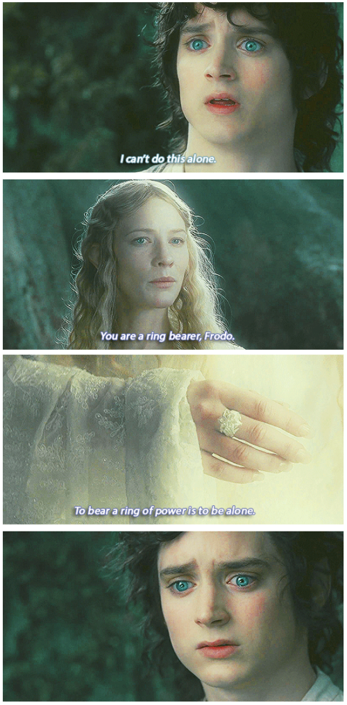 The Lord of the Rings: The Fellowship of the Ring (2001) Quote (About ring alone)