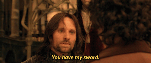 The Lord of the Rings: The Fellowship of the Ring (2001) Quote (About sword protection gifs)