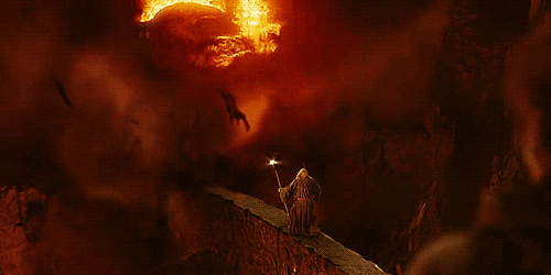 The Lord of the Rings: The Fellowship of the Ring (2001) Quote (About you shall not pass gifs)