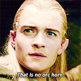 The Lord of the Rings: The Two Towers (2002) Quote (About orc horn gifs)