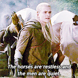 The Lord of the Rings: The Return of the King (2003) Quote (About restless quiet horses gifs)