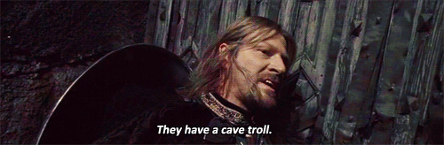 The Lord of the Rings: The Fellowship of the Ring (2001) Quote (About troll gifs cave)