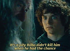 The Lord of the Rings: The Fellowship of the Ring (2001) Quote (About Gollum gifs Bilbo)