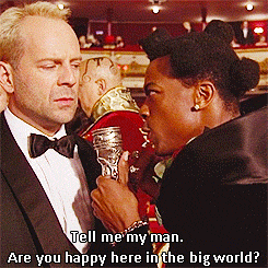 The Fifth Element (1997) Quote (About interview happy gifs)