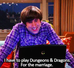 The Big Bang Theory Quote (About marriage gifs Dungeons & Dragons)