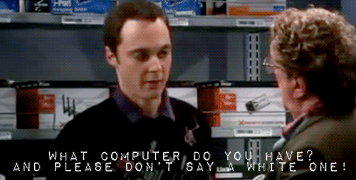 The Big Bang Theory Quote (About white gifs fix computer)