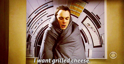 The Big Bang Theory Quote (About grilled cheese gifs food)