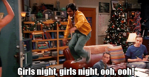 The Big Bang Theory Quote (About girls night gifs)