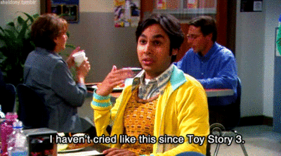 The Big Bang Theory Quote (About toy story gifs cry)
