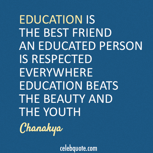 Chanakya Quote (About youth education beauty)