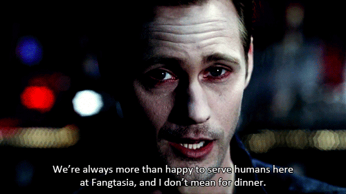 True Blood Quote (About humans dinner)