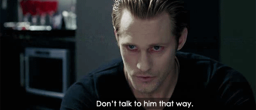 True Blood Quote (About talk rude)