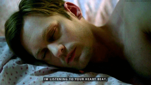 True Blood Quote (About love heart beat)