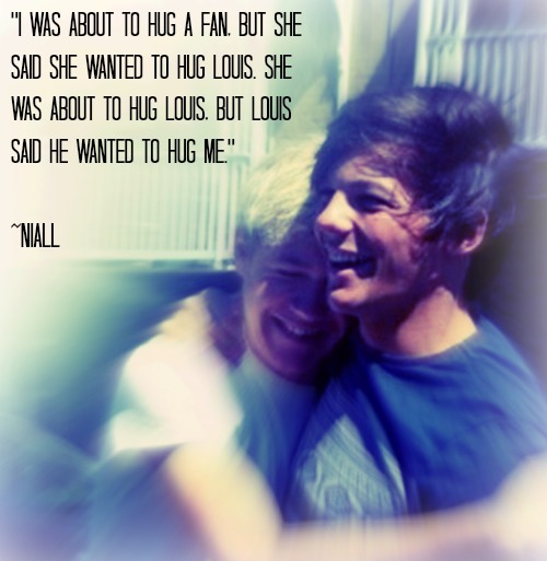 Niall Horan Quote (About Louis Tomlinson louis hug fans) - Best Quotes and  Guides - Celeb Quote