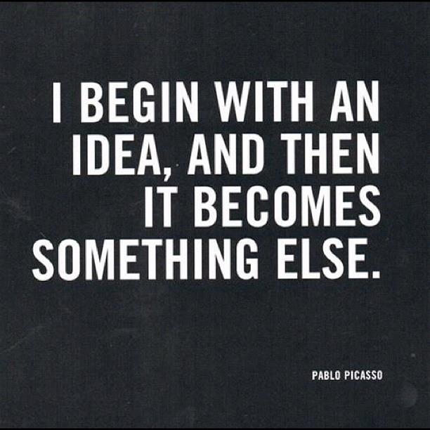 Pablo Picasso Quote (About painting idea design)