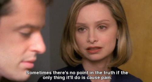 Ally McBeal Quote (About truth pain)