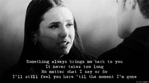 Gravity Quote (About The Vampire Diaries moment love)