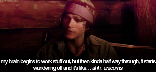 Dougie Poynter,McFly  Quote (About wandering off unicorns gifs brain)