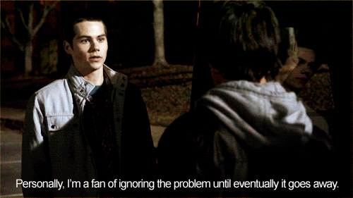 Teen Wolf  Quote (About problem ignore gifs funny)