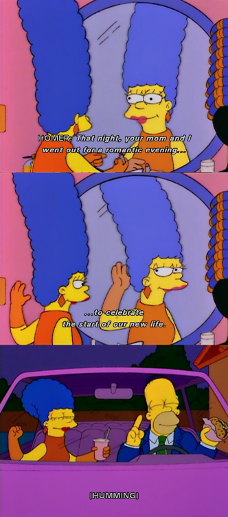 The Simpsons  Quote (About young homer romantic new life marge)