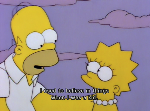 The Simpsons  Quote (About naive innocent believe)