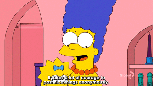 The Simpsons  Quote (About post gifs courage anonymously)