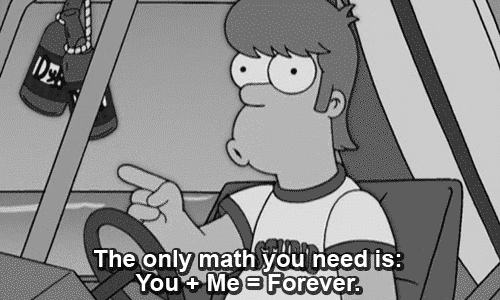 The Simpsons  Quote (About young homer math forever)